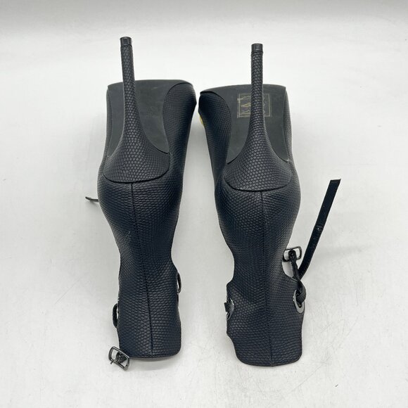 Call It Spring Black Sandal Toe Heels - Picture 5 of 9